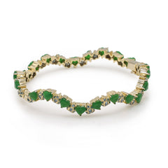 Sweetheart Bangle Small Heart Cluster