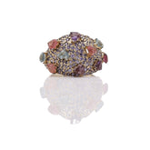 Sweetheart Dome Ring (Amethyst/Blue Topaz/Tourmaline)