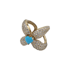 Sweetheart Center Gem Heart Ring