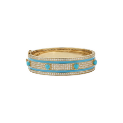 Love All Around Cigar Bangle (Pave Setting)
