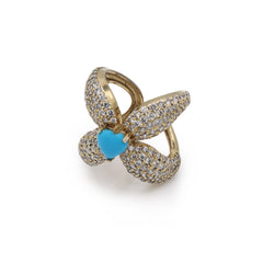 Sweetheart Center Gem Heart Ring