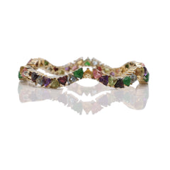 Sweetheart Bangle All Small Heart Multicolor Gemstone