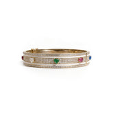 Love All Around Cigar Bangle (Pave Setting)