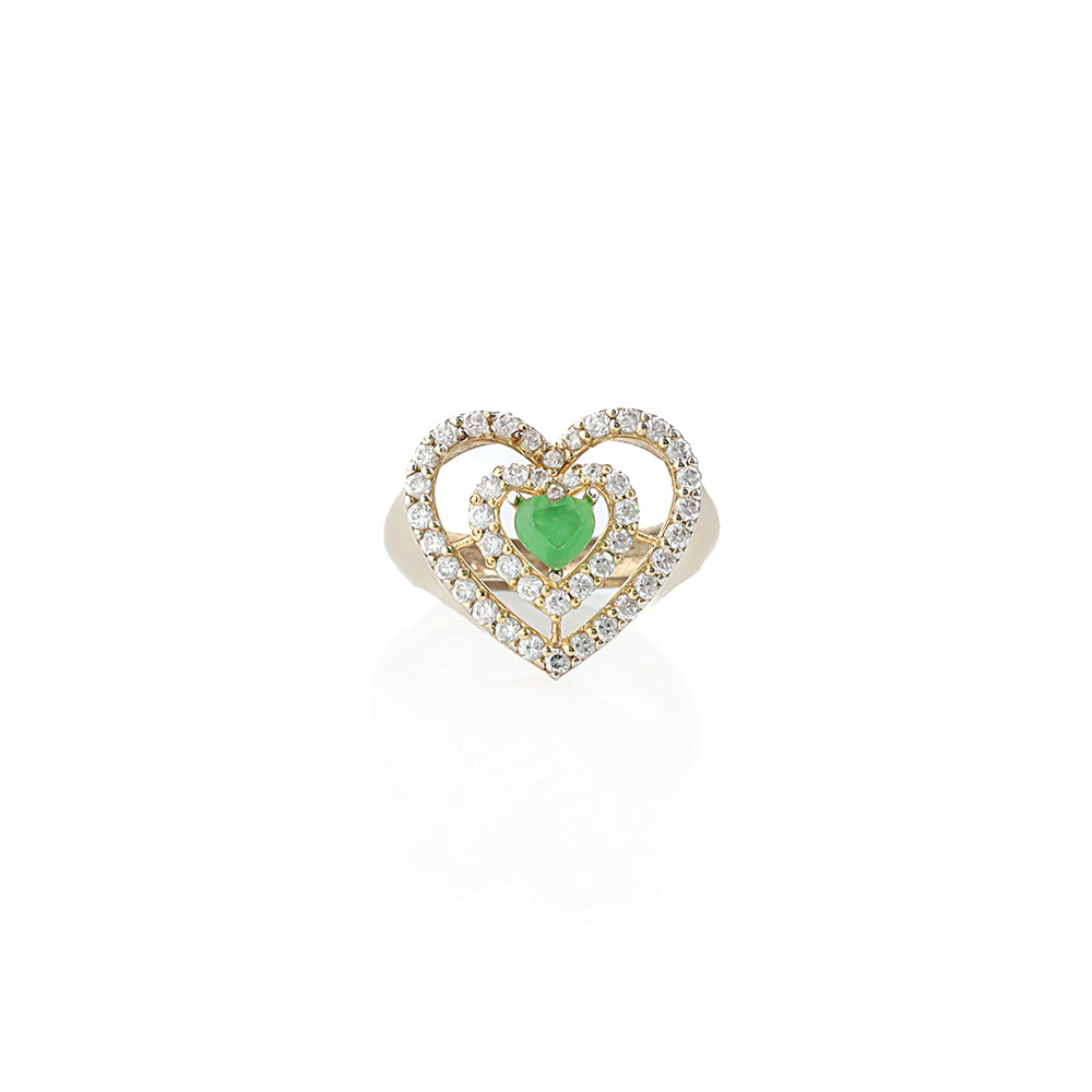 Double Heart Ring