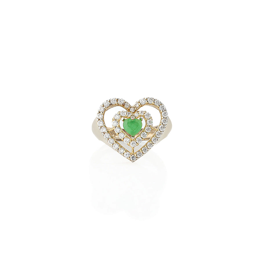 Double Heart Ring