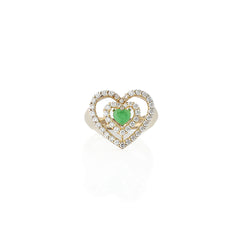 Double Heart Ring