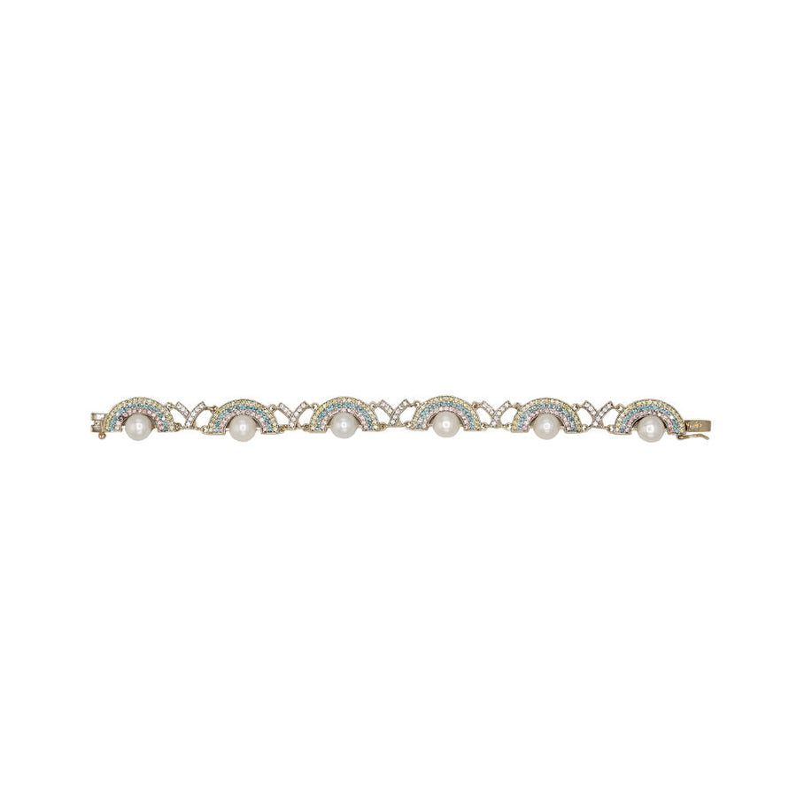 Silver Lining Rainbow Bracelet