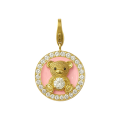 Disc Charm Teddy Bear