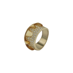 Dripped in Honey Ring (Gemstone Variation)