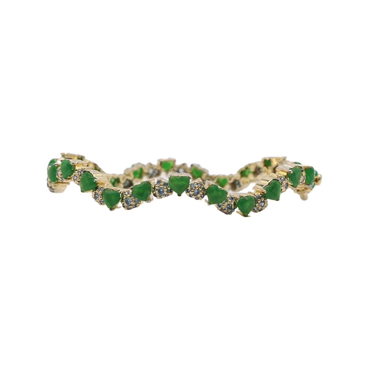 Sweetheart Bangle Small Heart Cluster
