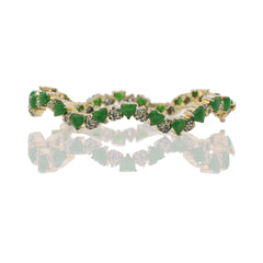 Sweetheart Bangle Small Heart Cluster