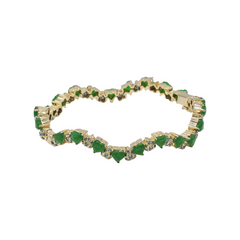 Sweetheart Bangle Small Heart Cluster