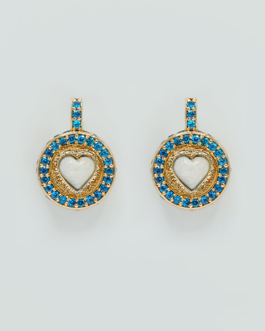 Desire Earrings (White Jade)