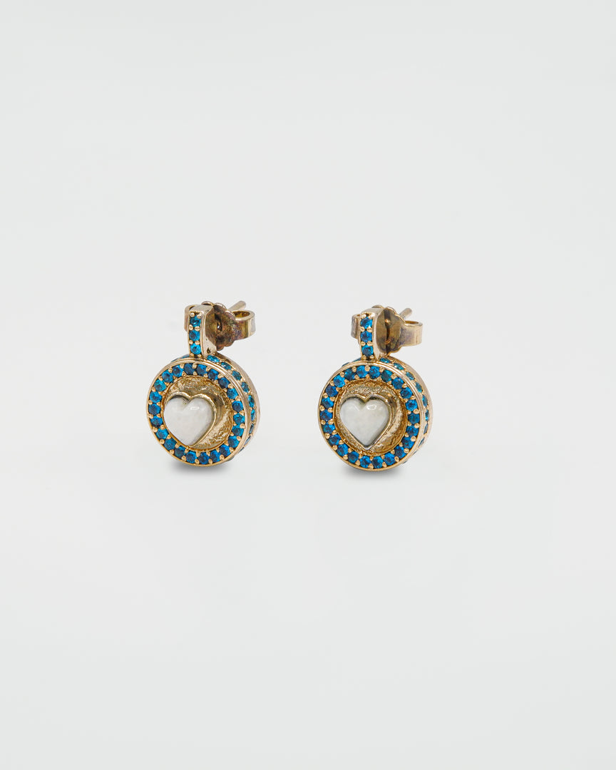Desire Earrings (White Jade)