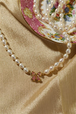 Load image into Gallery viewer, Bow Pearl Duchess (Pink Jadeite)
