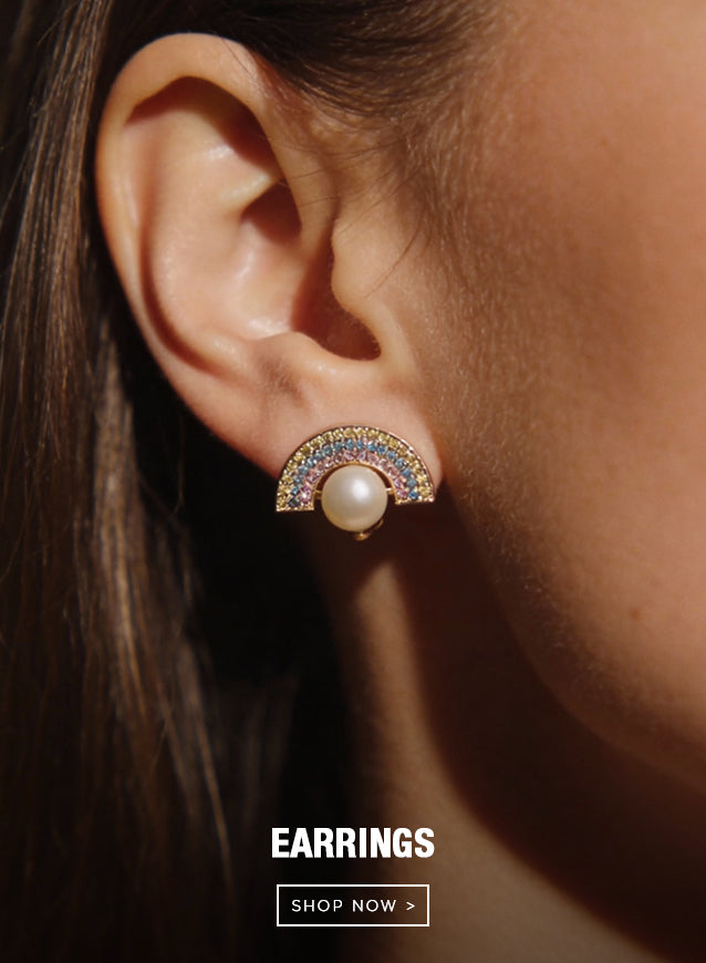 Silver earrings for women — sterling silver studs & hoops by Moushe