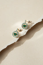 Load image into Gallery viewer, Desire Earrings (Green Jade)
