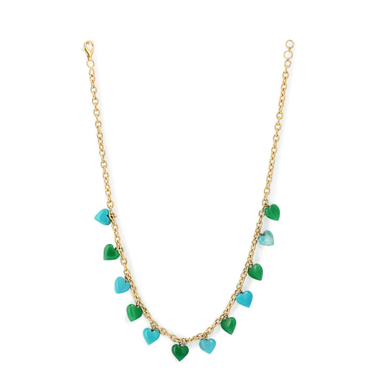 Heartstrings (Turquoise + Green Jade)