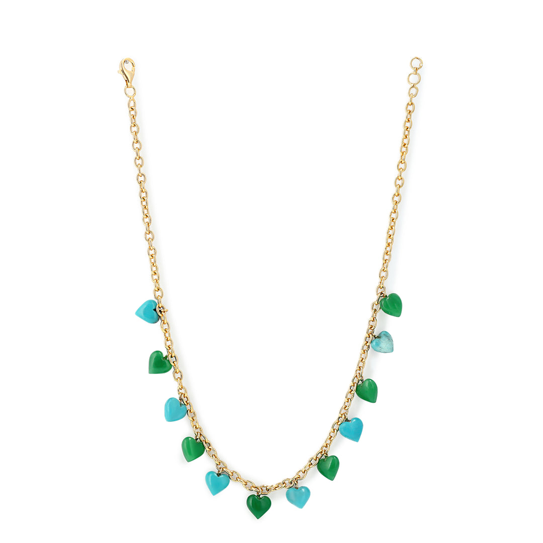 Heartstring (Turquoise + Green Jade)