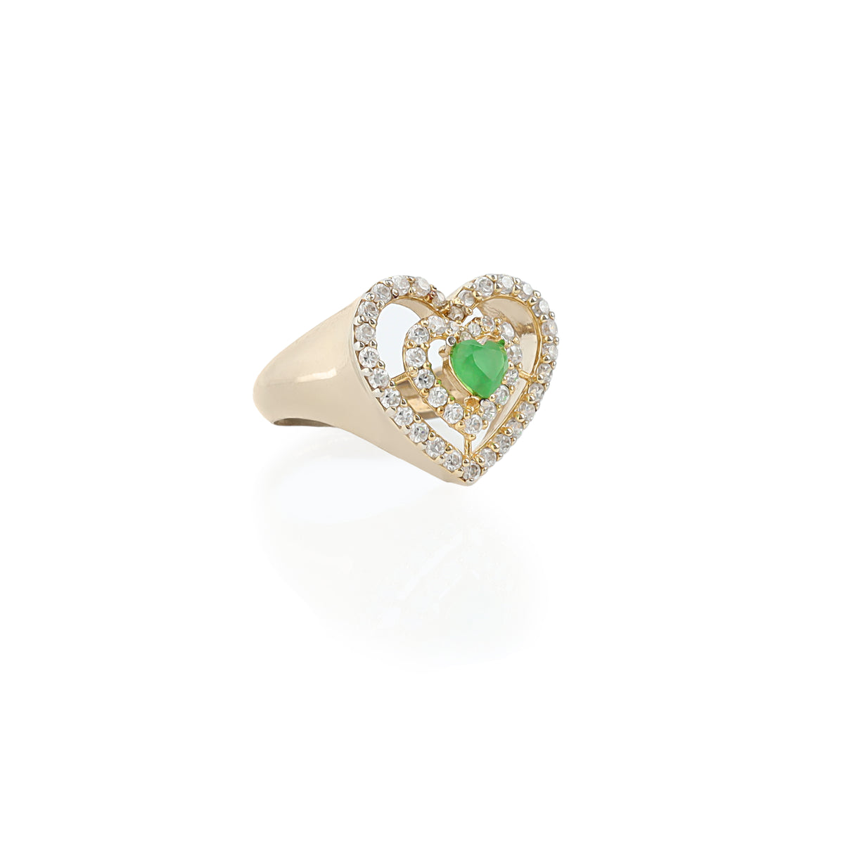 Double Heart Ring