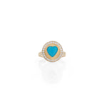 Load image into Gallery viewer, Turquoise Heart Ring
